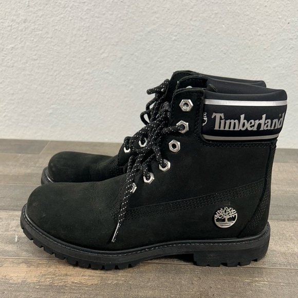 Timberland Black Lace Up Boots - Picture 1 of 11
